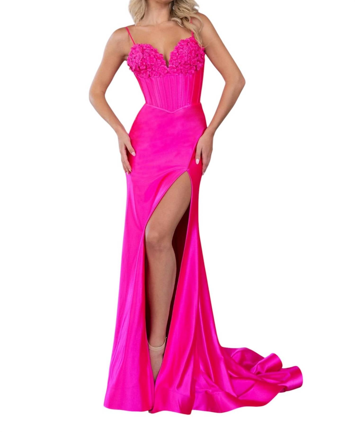 Роскошное облегающее вечернее платье с V-образным вырезом в ярко-розовом цвете RACHEL ALLAN
Роскошное облегающее вечернее платье с V-образным вырезом в ярко-розовом цвете RACHEL ALLAN
