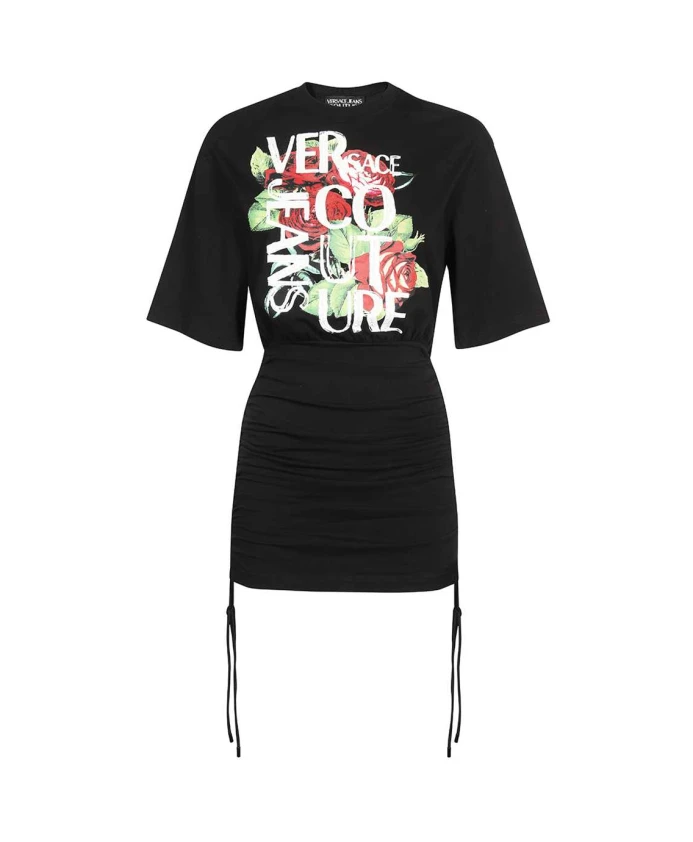 Мини-Платье с принтом спереди Versace Jeans Couture, черный
Мини-Платье с принтом спереди Versace Jeans Couture, черный