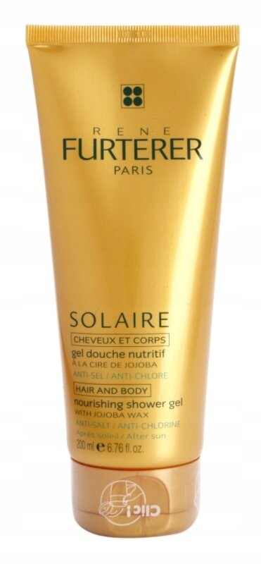 René Furterer Solaire питательный шампунь для волос, ослабленных воздействием хлора, солнца и соленой воды (с воском жожоба) 200мл
René Furterer Solaire питательный шампунь для волос, ослабленных воздействием хлора, солнца и соленой воды (с воском жожоба) 200мл