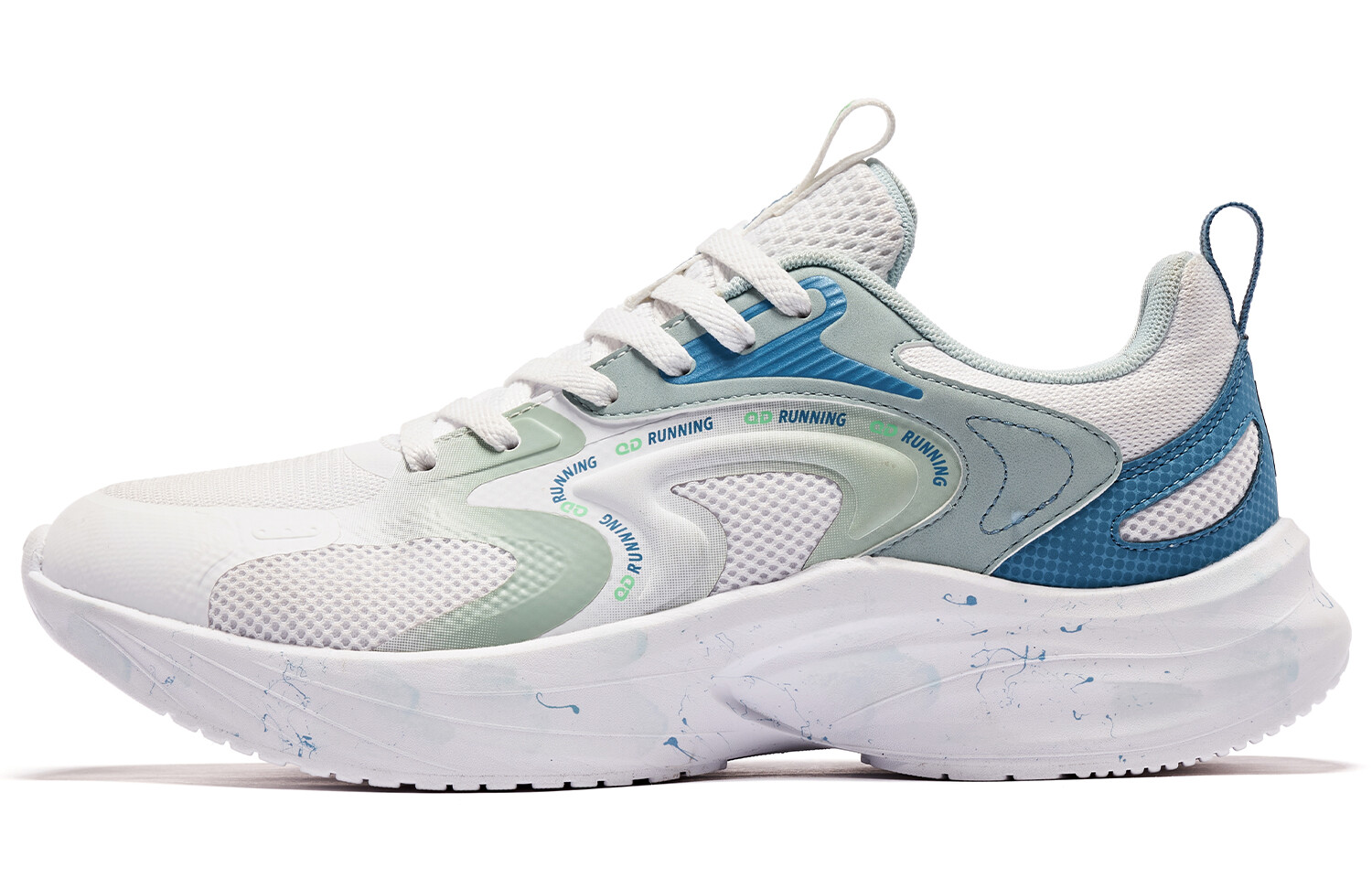 Кроссовки мужские с низким верхом белый/зеленый Qiaodan
Кроссовки мужские с низким верхом белый/зеленый Qiaodan