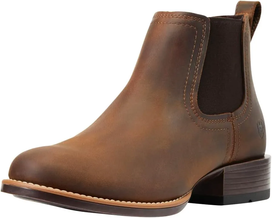 Унисекс-ребенок ARIAT, западные сапоги Booker с круглым носком, коричневый
Унисекс-ребенок ARIAT, западные сапоги Booker с круглым носком, коричневый