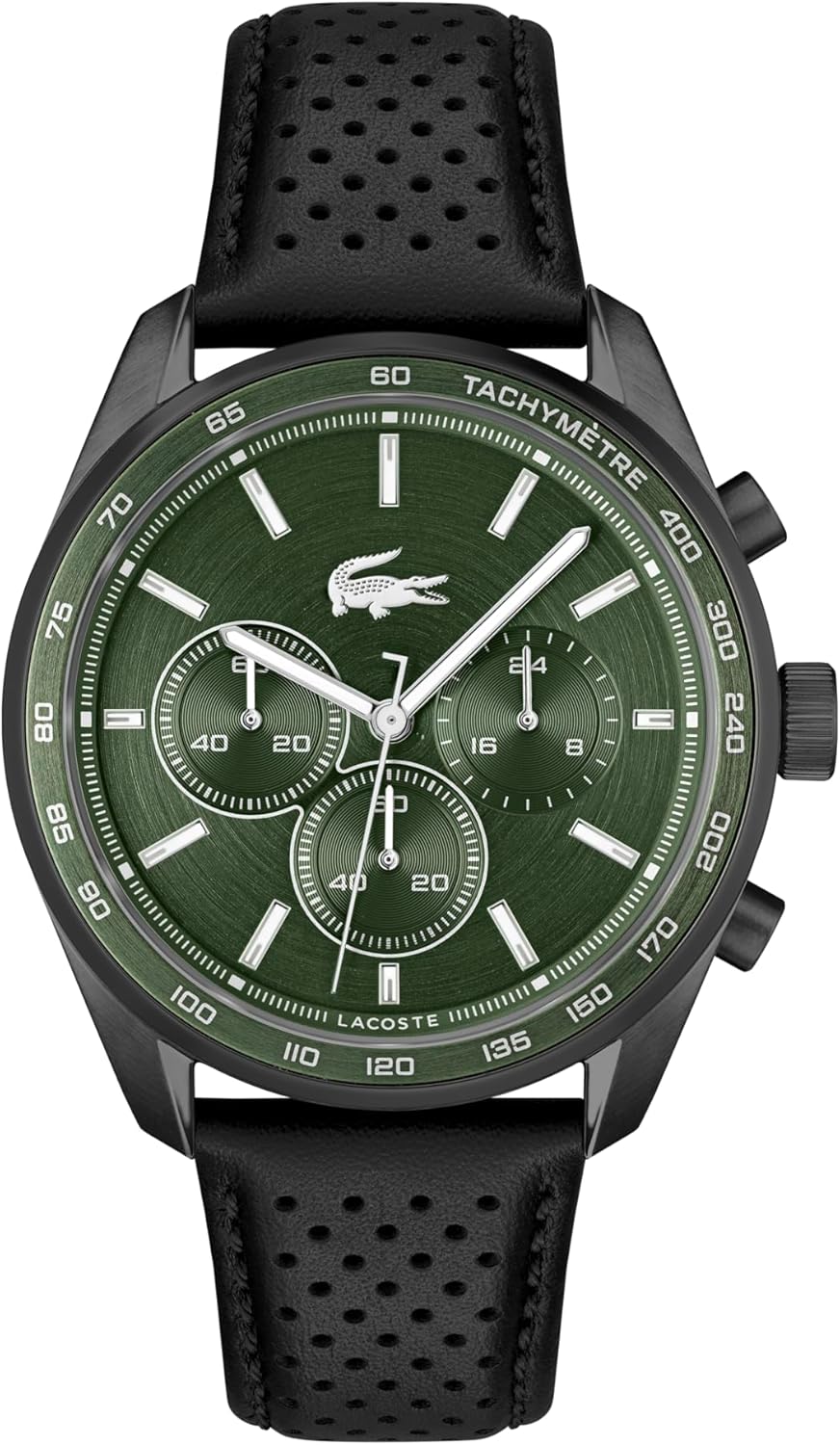 Lacoste Boston мужские часы-хронограф - классическая нержавеющая сталь - тахиметр - водонепроницаемость до 5ATM/50 метров - современный дизайн для него - 42mm, Moss Green
Lacoste Boston мужские часы-хронограф - классическая нержавеющая сталь - тахиметр - водонепроницаемость до 5ATM/50 метров - современный дизайн для него - 42mm, Moss Green