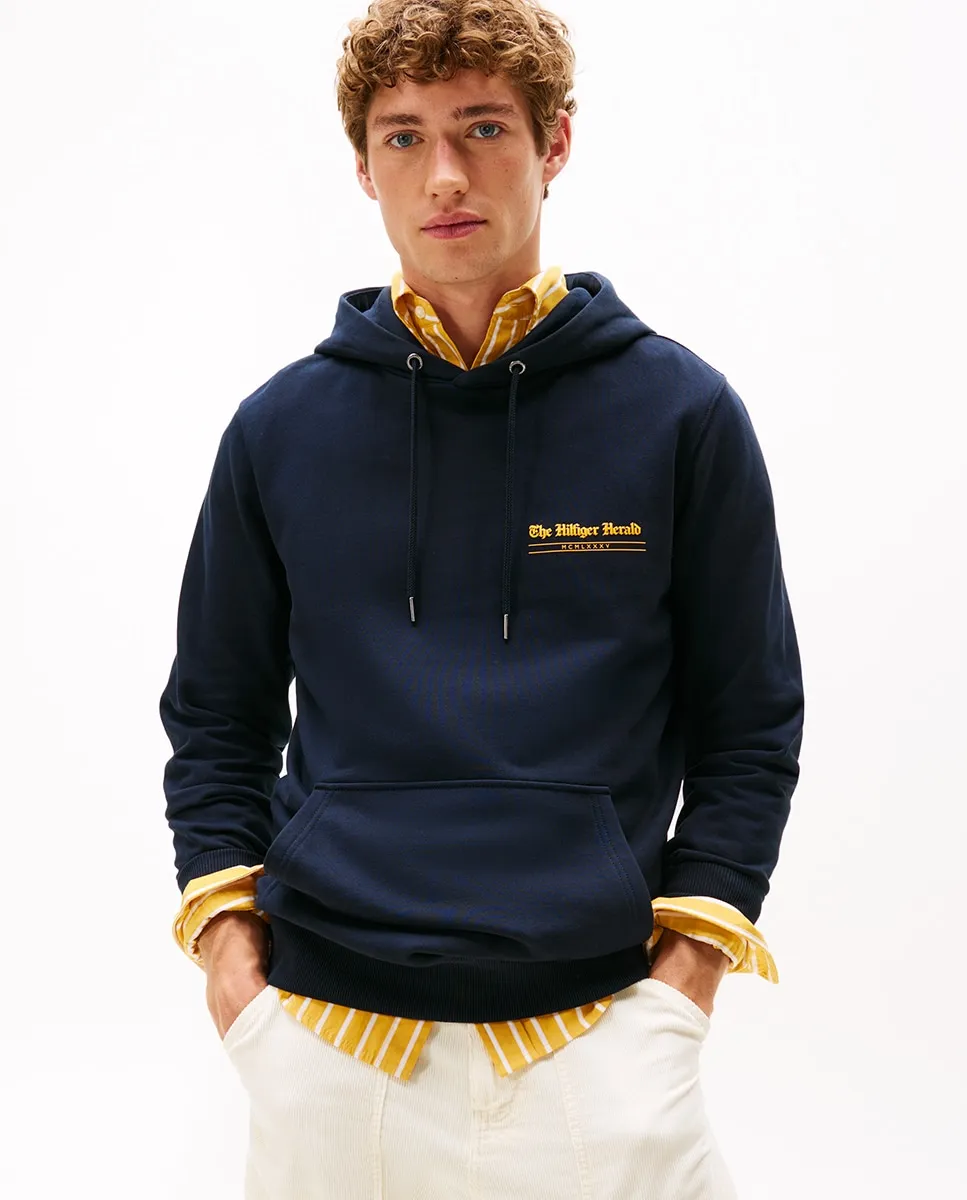 Мужская толстовка с капюшоном без молнии Tommy Hilfiger, темно-синий
Мужская толстовка с капюшоном без молнии Tommy Hilfiger, темно-синий