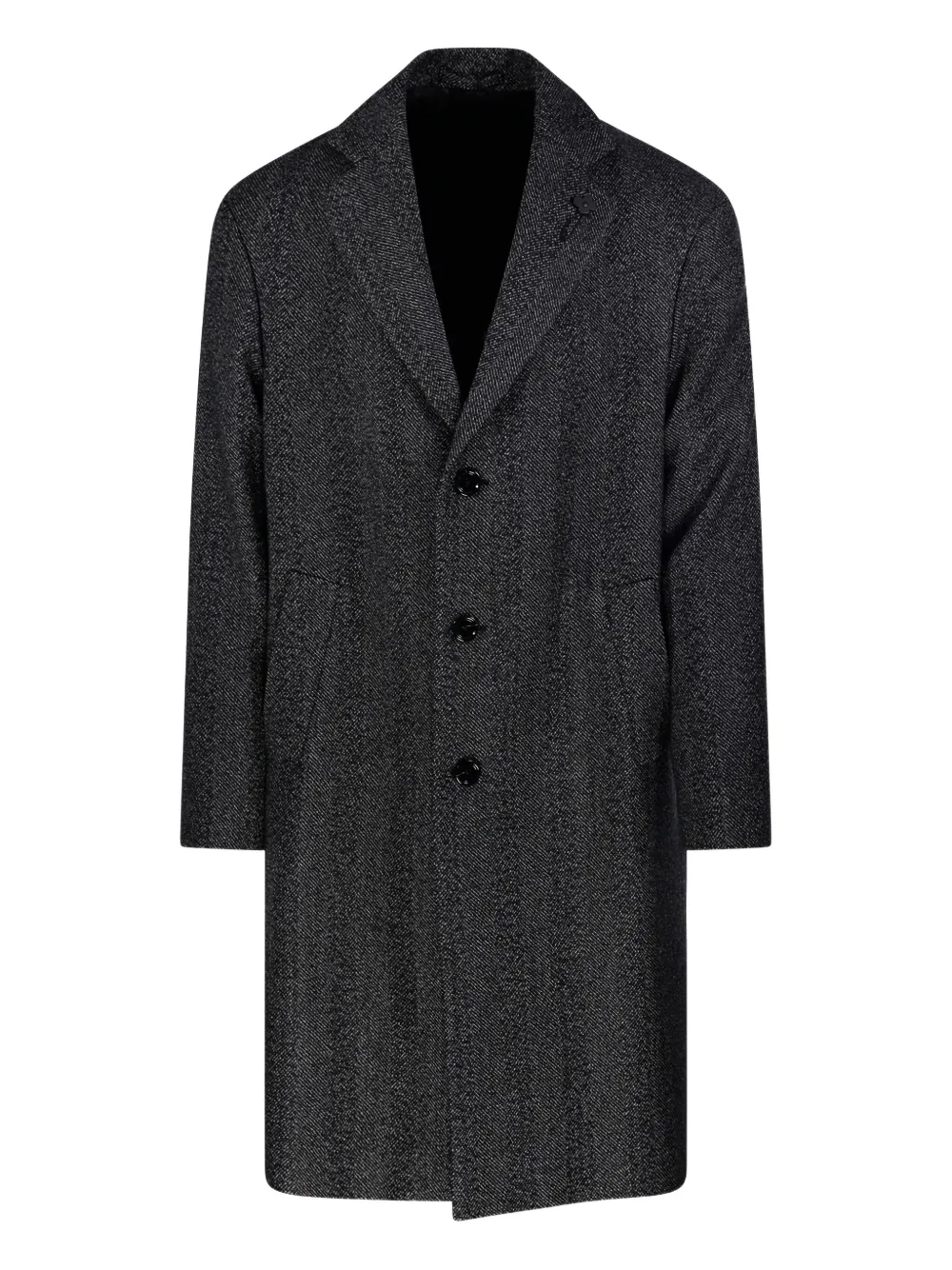 Пальто с узором в елочку Lardini, черный
Пальто с узором в елочку Lardini, черный