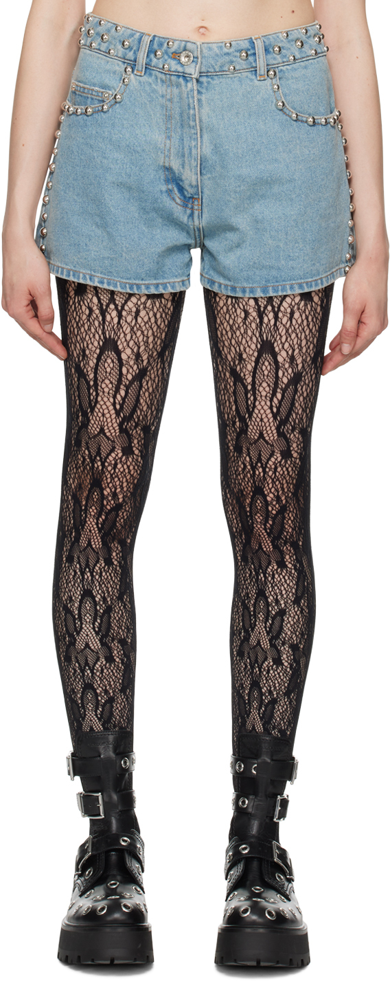 Синие джинсовые шорты с заклепками Rabanne
Синие джинсовые шорты с заклепками Rabanne