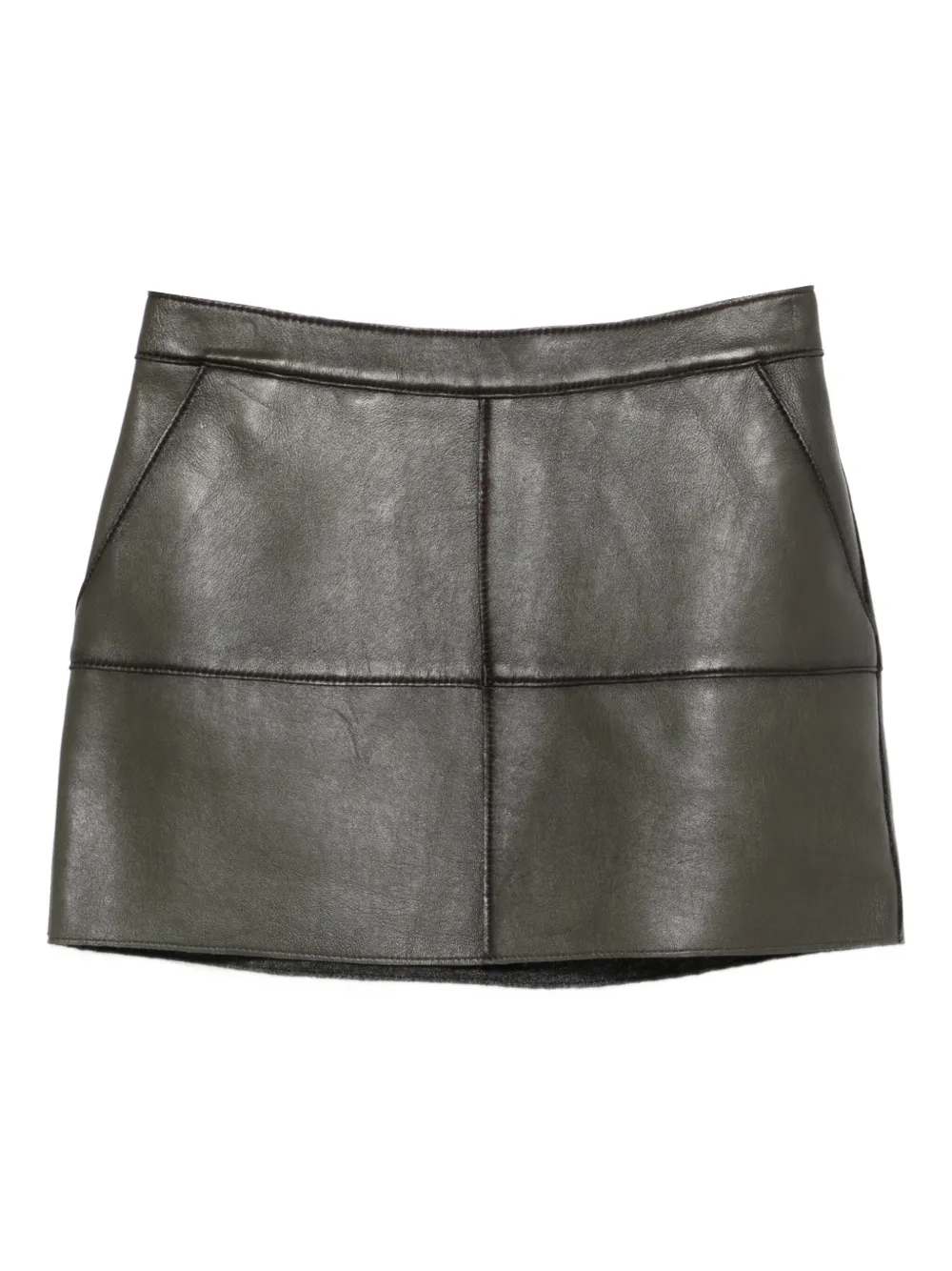 Кожаная юбка мини P.A.R.O.S.H., зеленый
Кожаная юбка мини P.A.R.O.S.H., зеленый