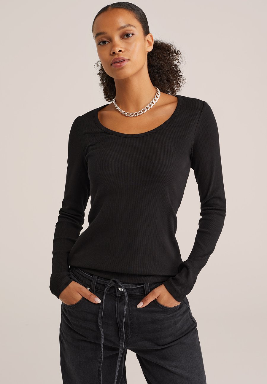 Топ WE Fashion Long sleeved top, Black
Топ WE Fashion Long sleeved top, Black