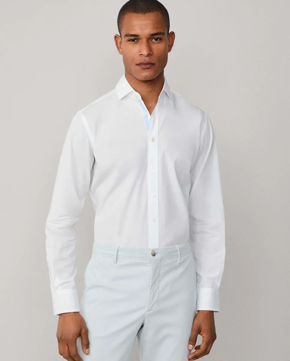 Мужская рубашка селвидж в полоску приталенного кроя Hackett, белый
Мужская рубашка селвидж в полоску приталенного кроя Hackett, белый