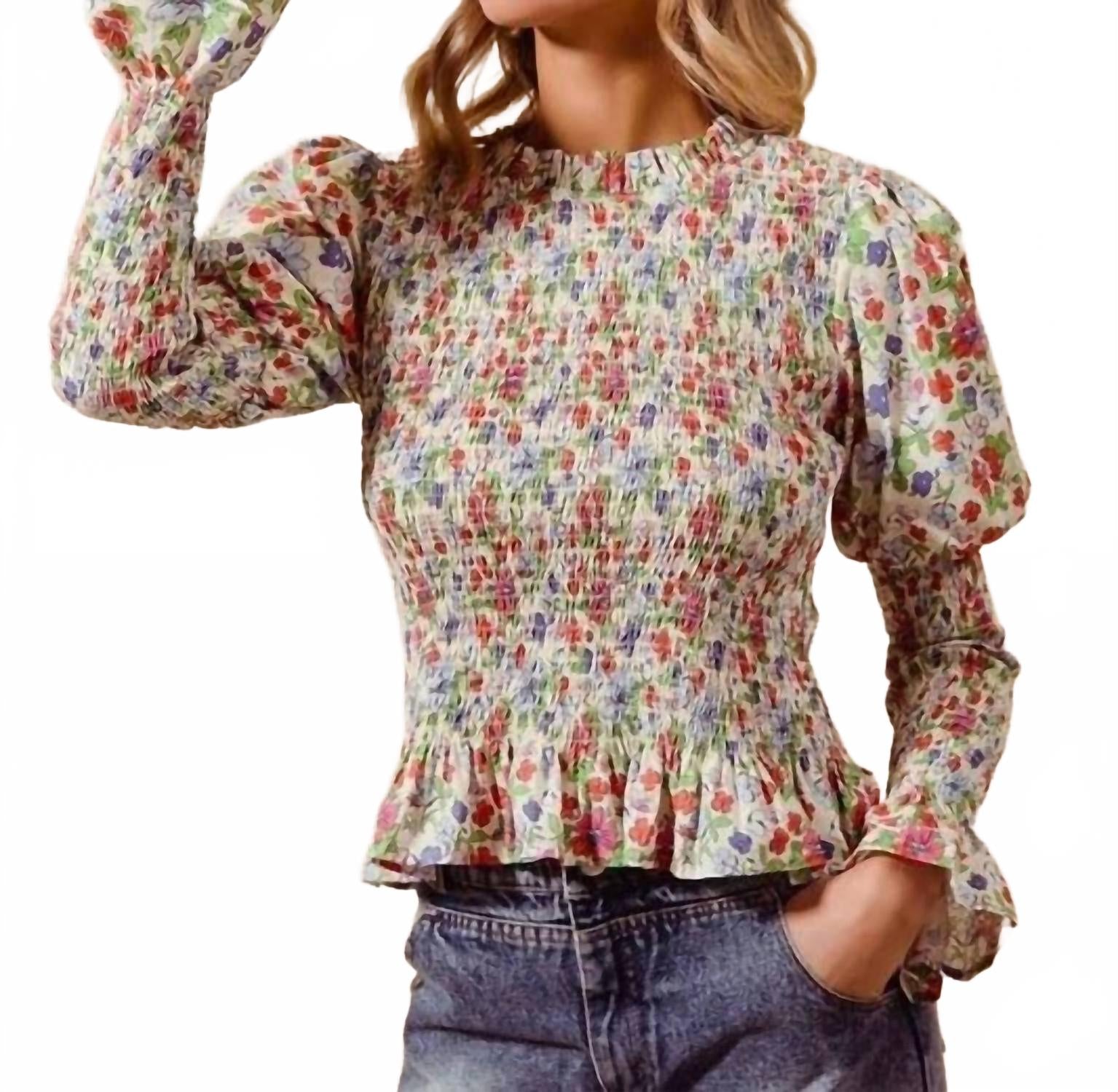 Топ Felicity с цветочным принтом в кораллово-шалфейной гамме So Me
Топ Felicity с цветочным принтом в кораллово-шалфейной гамме So Me