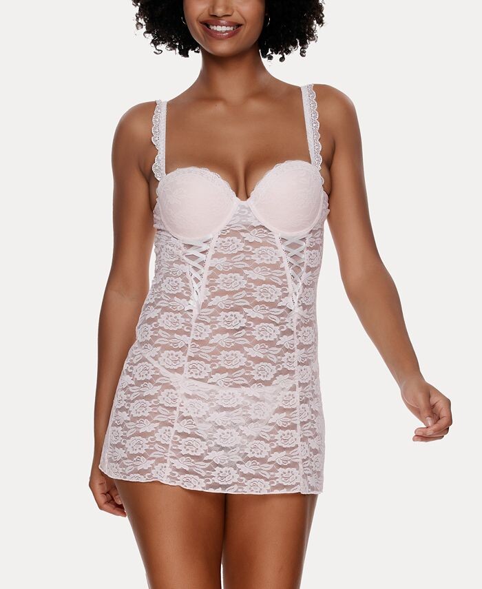 Женская кружевная сорочка Rachel, комплект нижнего белья из 2 предметов Jezebel, розовый 
Женская кружевная сорочка Rachel, комплект нижнего белья из 2 предметов Jezebel, розовый