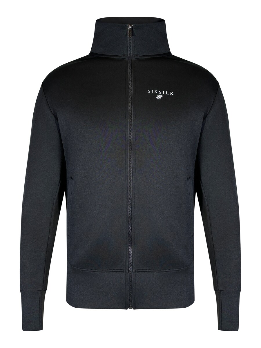 Куртка на молнии SikSilk Zip-Up Hoodie, черный 
Куртка на молнии SikSilk Zip-Up Hoodie, черный