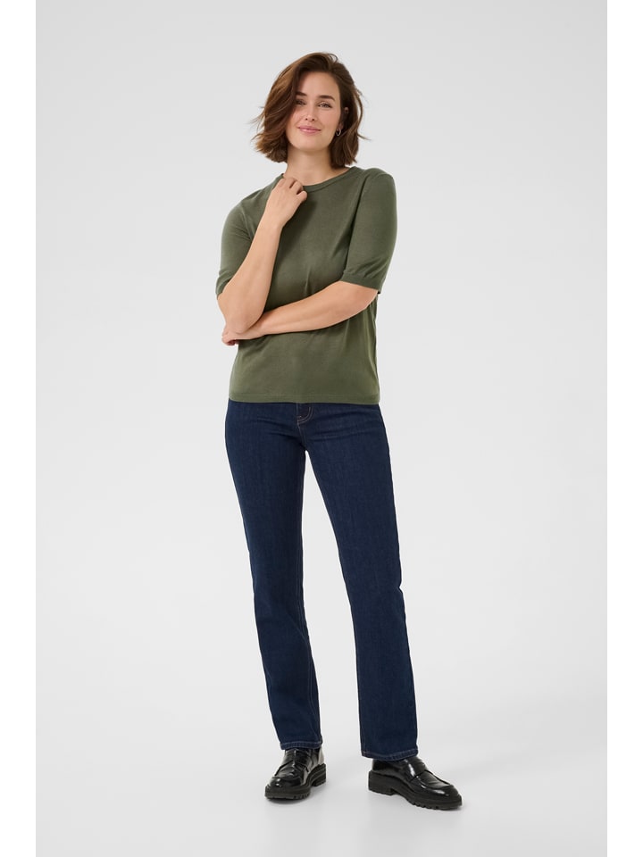 Трикотажная рубашка цвета хаки Kaffe
Трикотажная рубашка цвета хаки Kaffe