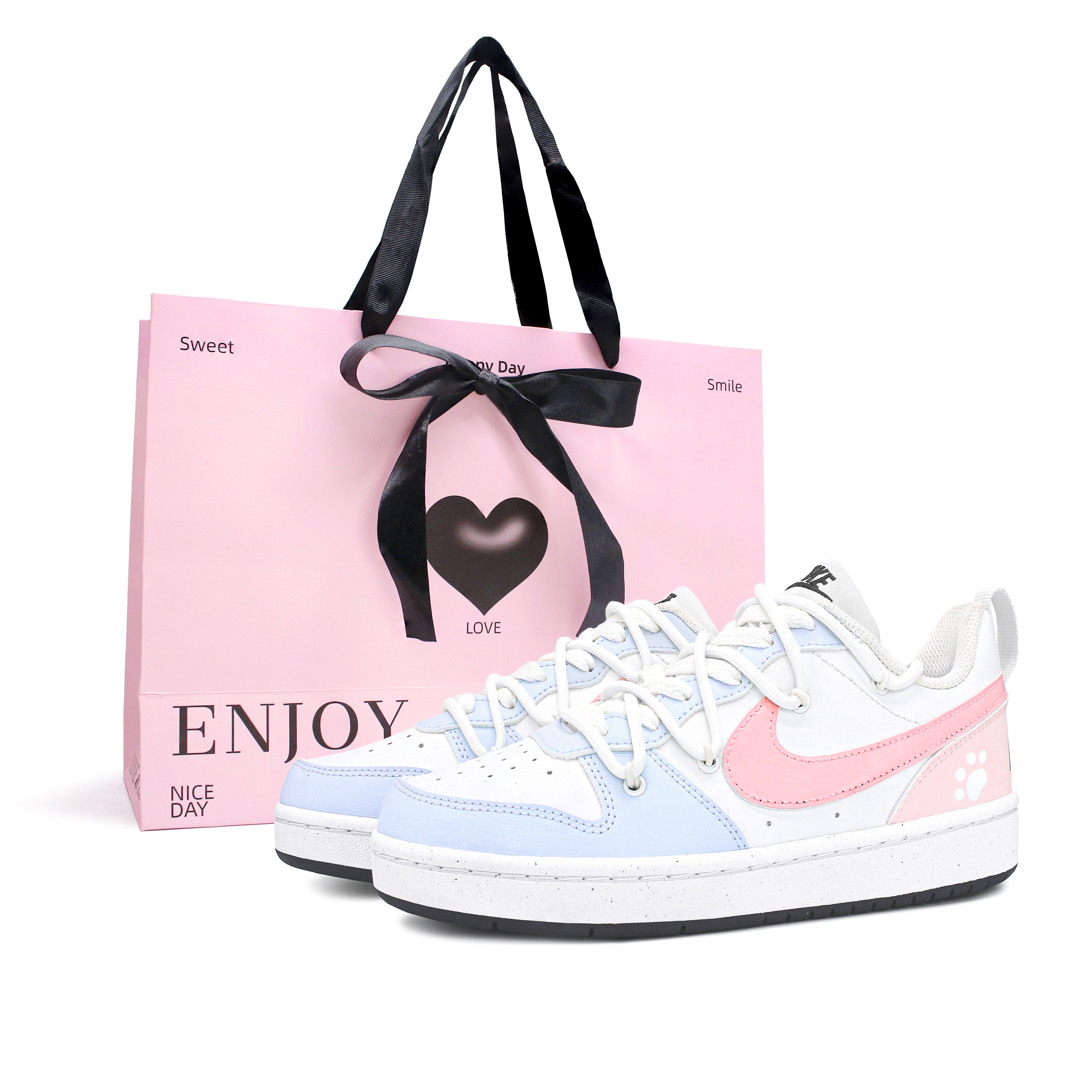 Детские кроссовки для скейтбординга Court Borough с нескользящей подошвой и износостойкими подошвами для подростков Nike, синий/розовый/белый
Детские кроссовки для скейтбординга Court Borough с нескользящей подошвой и износостойкими подошвами для подростков Nike, синий/розовый/белый