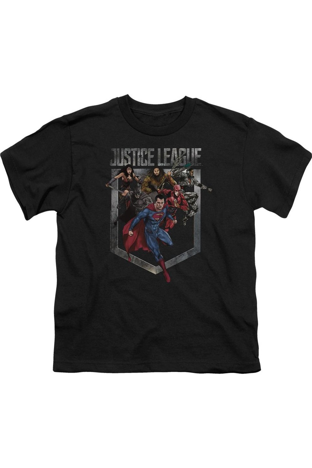 Футболка с коротким рукавом для подростков "Лига справедливости" Gildan, черный
Футболка с коротким рукавом для подростков "Лига справедливости" Gildan, черный