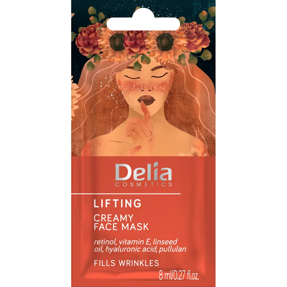 Кремовая маска-лифтинг для лица Delia Lifting, 8 мл
Кремовая маска-лифтинг для лица Delia Lifting, 8 мл