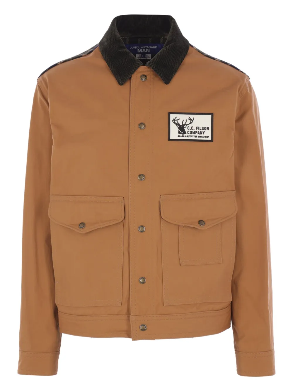 Куртка из холста с клетчатыми вставками Junya Watanabe Man, коричневый
Куртка из холста с клетчатыми вставками Junya Watanabe Man, коричневый