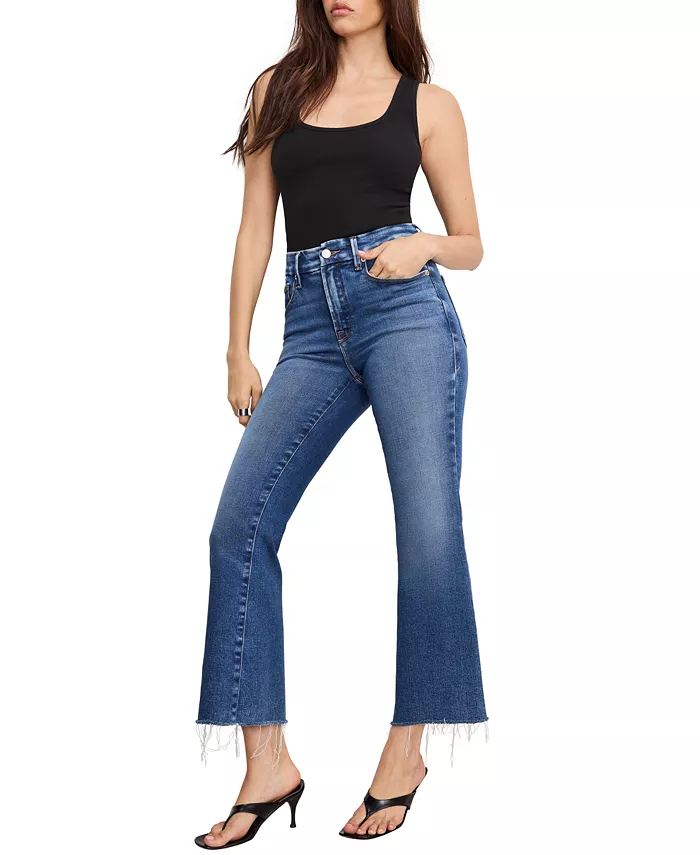 Женские мягкие технологичные укороченные джинсы Good Legs Good American, синий
Женские мягкие технологичные укороченные джинсы Good Legs Good American, синий