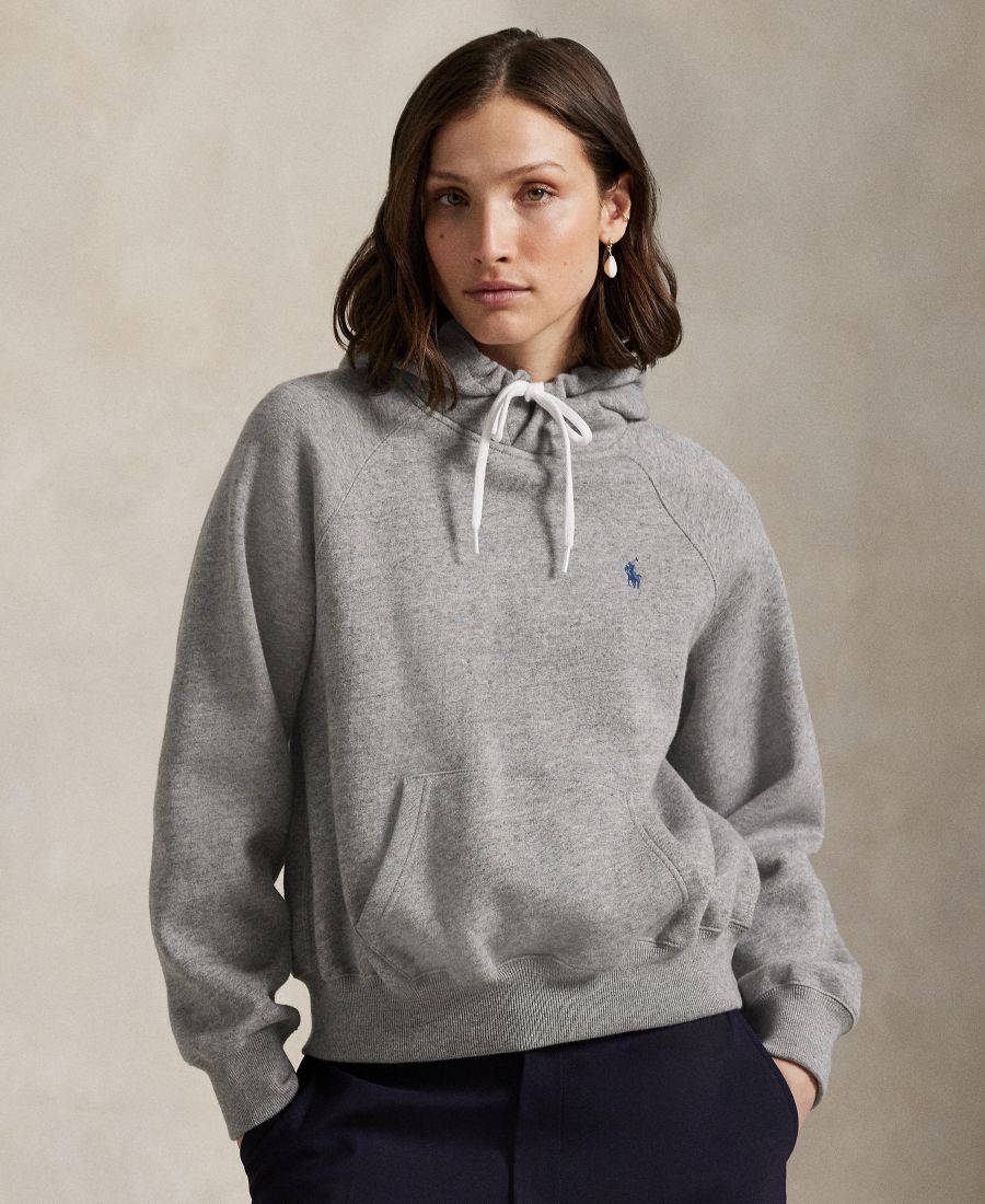 Женская флисовая толстовка с капюшоном укороченного кроя Polo Ralph Lauren, Dark Vintage Heather
Женская флисовая толстовка с капюшоном укороченного кроя Polo Ralph Lauren, Dark Vintage Heather