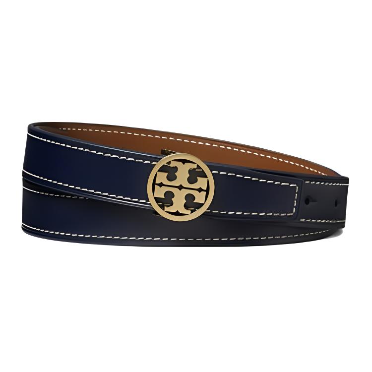 TORY BURCH Ремень обратимый Miller, Blue 
TORY BURCH Ремень обратимый Miller, Blue