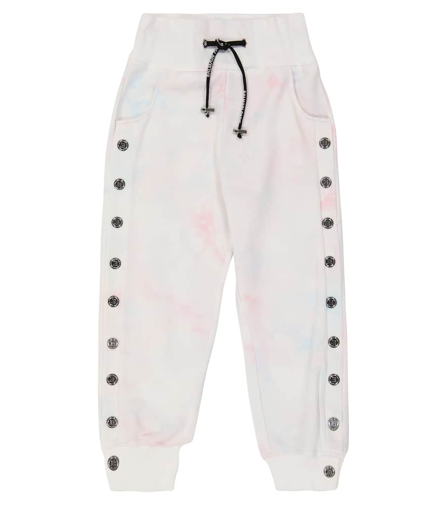 Тай-дай хлопковые спортивные штаны Balmain Kids, 100mc-Bianco/Multicolor
Тай-дай хлопковые спортивные штаны Balmain Kids, 100mc-Bianco/Multicolor