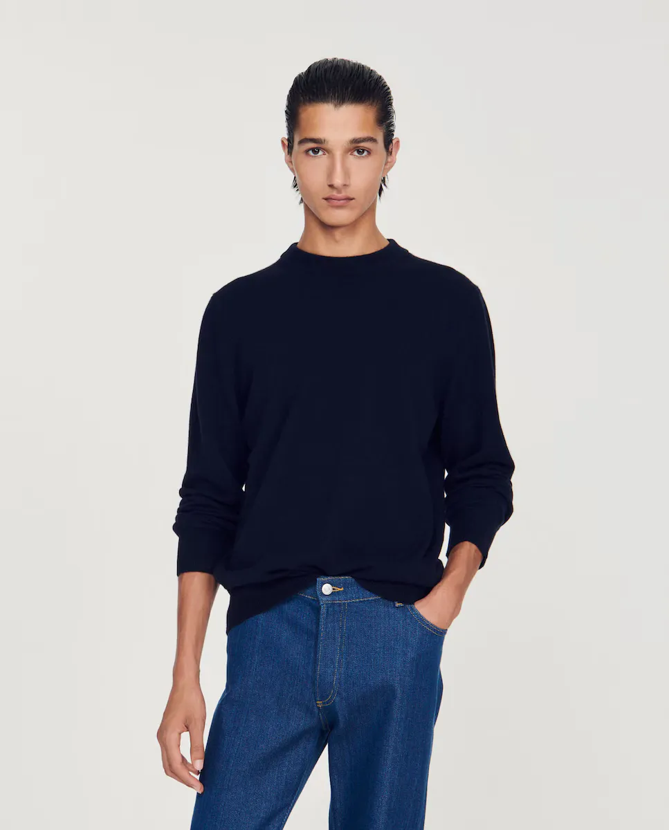 Мужской кашемировой свитер Sandro, тёмно-синий
Мужской кашемировой свитер Sandro, тёмно-синий
