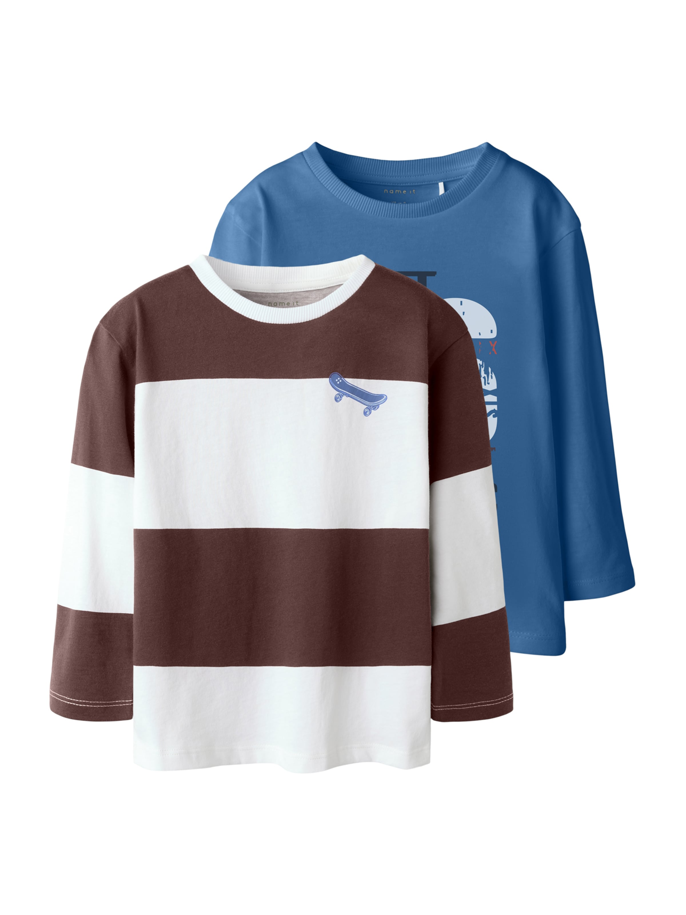 NAME IT Лонгслив 'NMMTINUS' в цвете Blue, Chocolate
NAME IT Лонгслив 'NMMTINUS' в цвете Blue, Chocolate