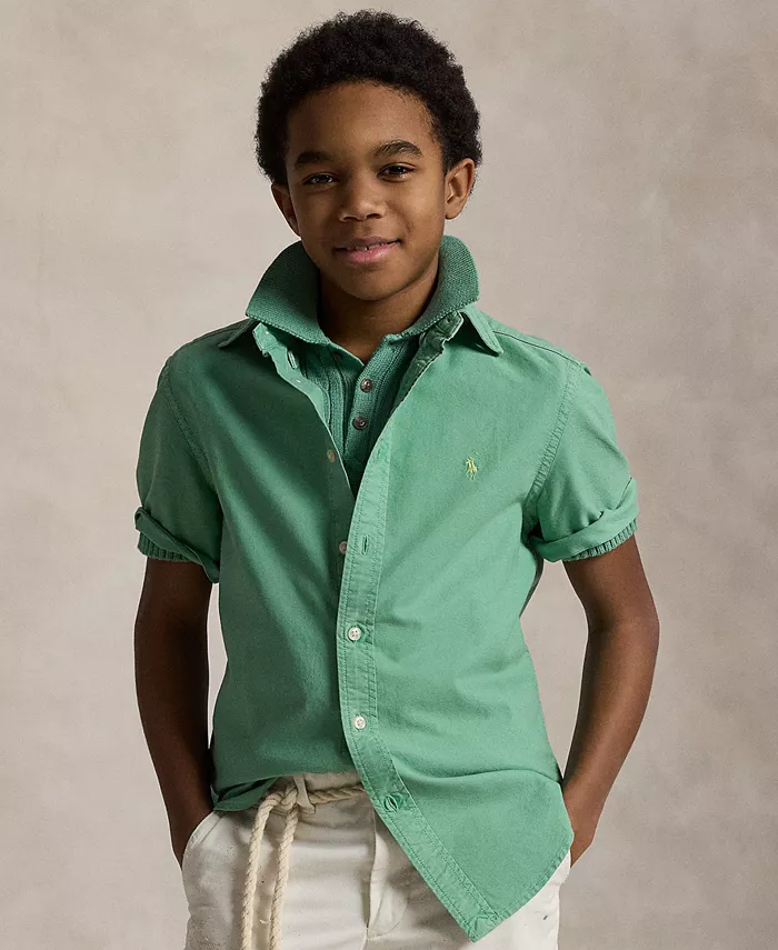 Рубашка с коротким рукавом Oxford для мальчиков старшего возраста Polo Ralph Lauren, зеленый
Рубашка с коротким рукавом Oxford для мальчиков старшего возраста Polo Ralph Lauren, зеленый