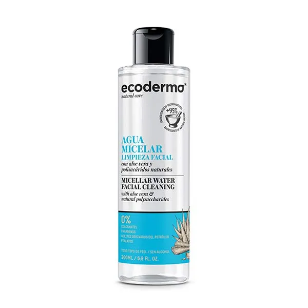 С алоэ вера и натуральными полисахаридами Agua Micelar Limpieza Facial Ecoderma, 200 ml
С алоэ вера и натуральными полисахаридами Agua Micelar Limpieza Facial Ecoderma, 200 ml