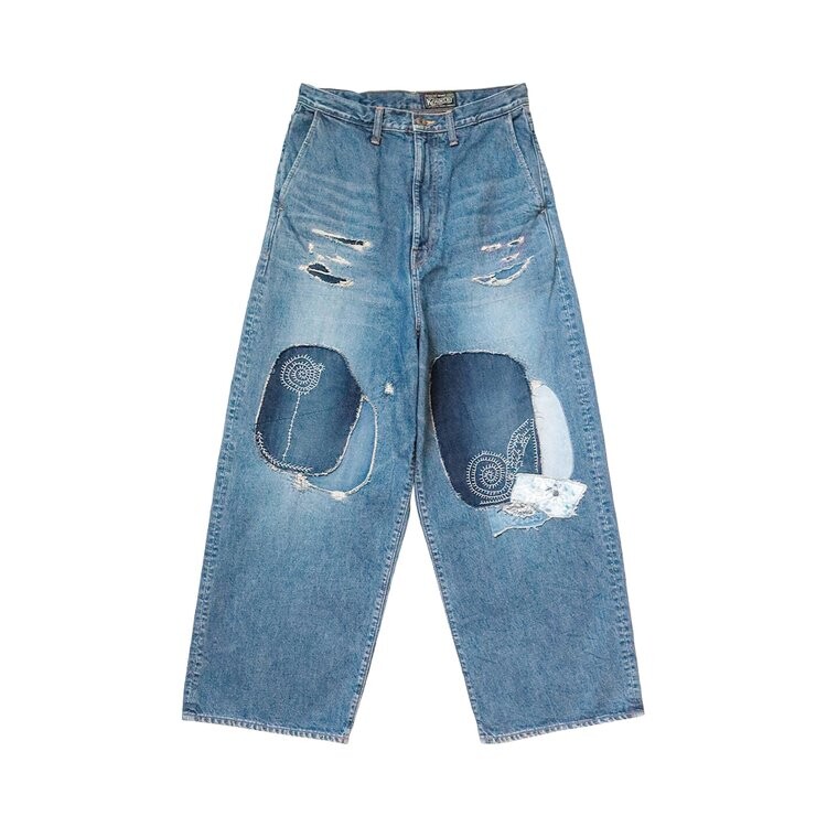 Брюки Kapital Hippie-Champetre Remake Denim Port Baggy Pants, синий
Брюки Kapital Hippie-Champetre Remake Denim Port Baggy Pants, синий