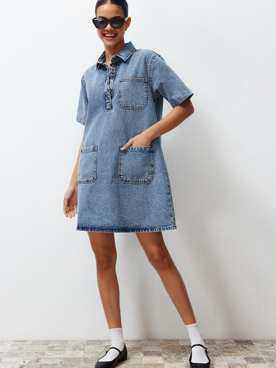 Мини платье Trendyol, Light blue
Мини платье Trendyol, Light blue