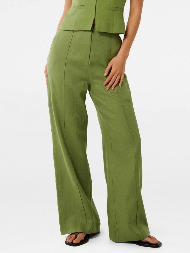 Широкие брюки Posey из чистого льна Forever New, Green
Широкие брюки Posey из чистого льна Forever New, Green