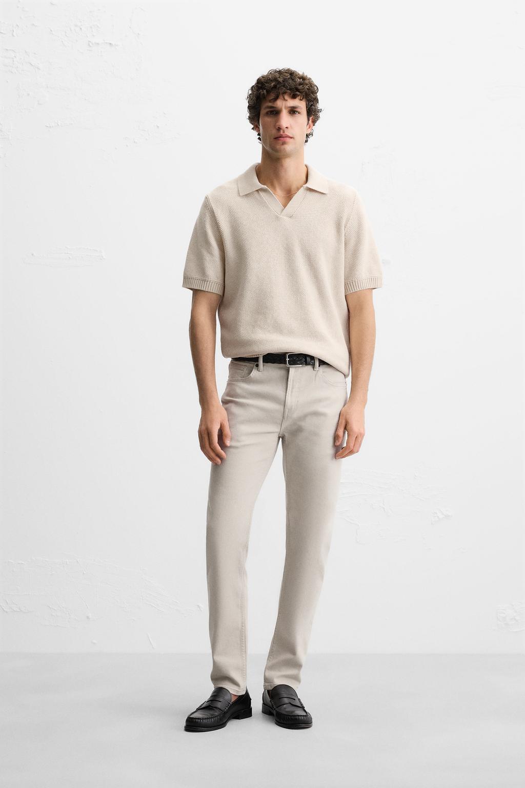 Облегающие джинсы ZARA, экрю
Облегающие джинсы ZARA, экрю