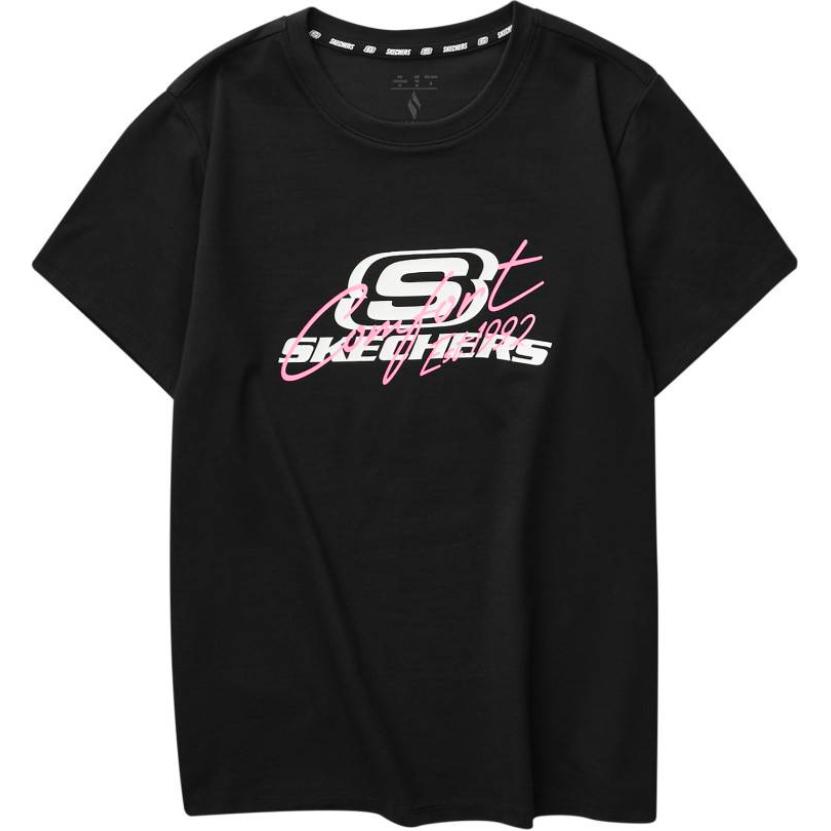 Футболка женская угольно-черная Carbon Black Skechers, черный
Футболка женская угольно-черная Carbon Black Skechers, черный