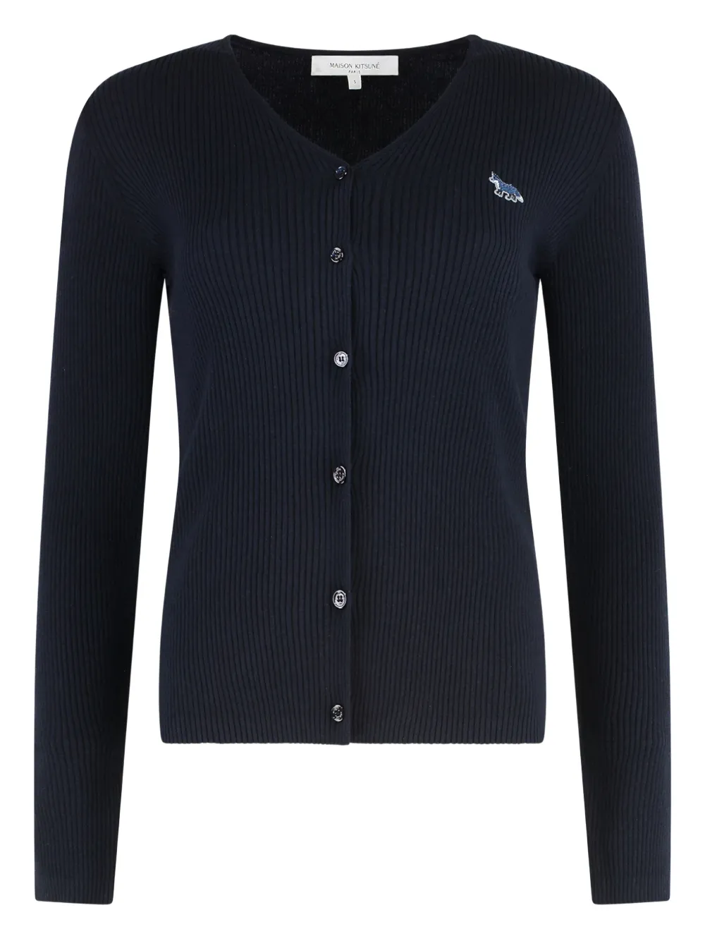 Кардиган с нашивкой-логотипом Maison Kitsuné, синий
Кардиган с нашивкой-логотипом Maison Kitsuné, синий