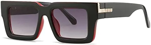 Ретро-солнцезащитные очки квадратной формы для женщин, модные очки с леопардовым принтом и градиентом, защита от ультрафиолета UV400 для мужчин MTZJH, Black Red Gray
Ретро-солнцезащитные очки квадратной формы для женщин, модные очки с леопардовым принтом и градиентом, защита от ультрафиолета UV400 для мужчин MTZJH, Black Red Gray