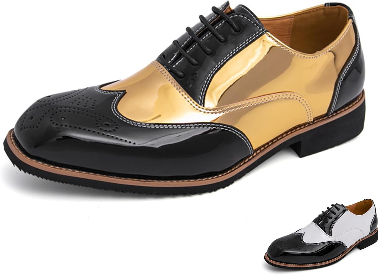 Мужские туфли-оксфорды с перфорацией и крыльями, двухцветные, из лакированной кожи, классические, с заплатками, с перекладиной носка, на шнуровке, низкие, деловые, для офиса, свадьбы, выпускного, формальные Oxneuhg, золотой
Мужские туфли-оксфорды с перфорацией и крыльями, двухцветные, из лакированной кожи, классические, с заплатками, с перекладиной носка, на шнуровке, низкие, деловые, для офиса, свадьбы, выпускного, формальные Oxneuhg, золотой