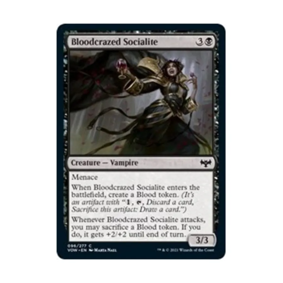 CCG Обезумевшая от крови светская львица (клавиша C), MTG - Innistrad: Crimson Vow
CCG Обезумевшая от крови светская львица (клавиша C), MTG - Innistrad: Crimson Vow