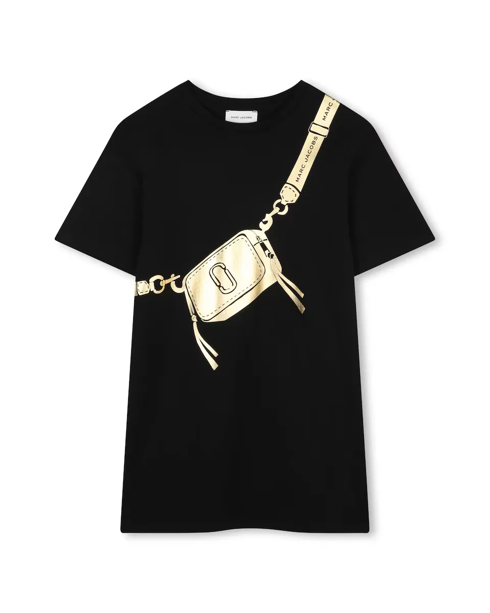 Черное хлопковое платье для девочки Marc Jacobs, чёрный
Черное хлопковое платье для девочки Marc Jacobs, чёрный