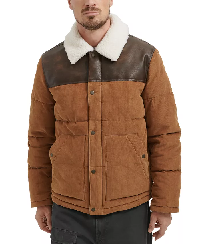 Мужская утепленная куртка в стиле вестерн с комбинированными материалами Levi's, коричневый
Мужская утепленная куртка в стиле вестерн с комбинированными материалами Levi's, коричневый