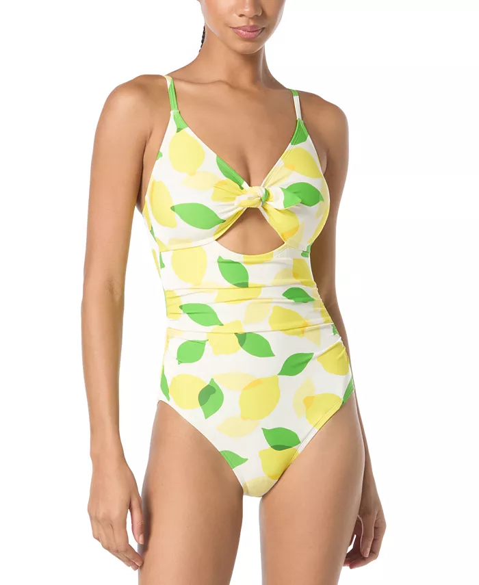 Женский цельнокроеный купальник с завязками и сборкой, с лимонным принтом Kate Spade, белый
Женский цельнокроеный купальник с завязками и сборкой, с лимонным принтом Kate Spade, белый