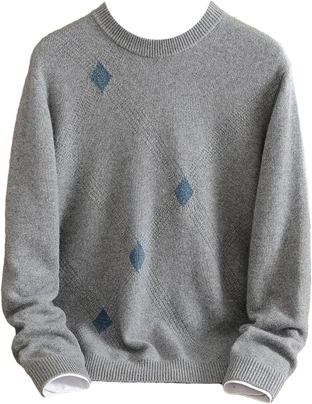 Зимний свитер из кашемира мужской с круглым вырезом
Зимний свитер из кашемира мужской с круглым вырезом