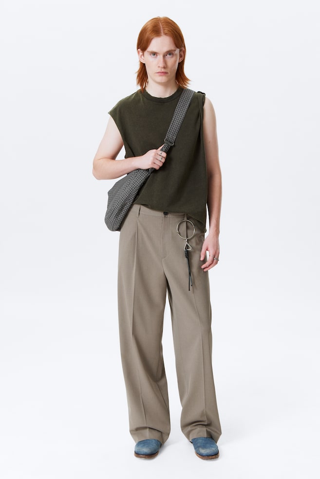 Брюки свободного покроя uno Weekday, бежевый
Брюки свободного покроя uno Weekday, бежевый