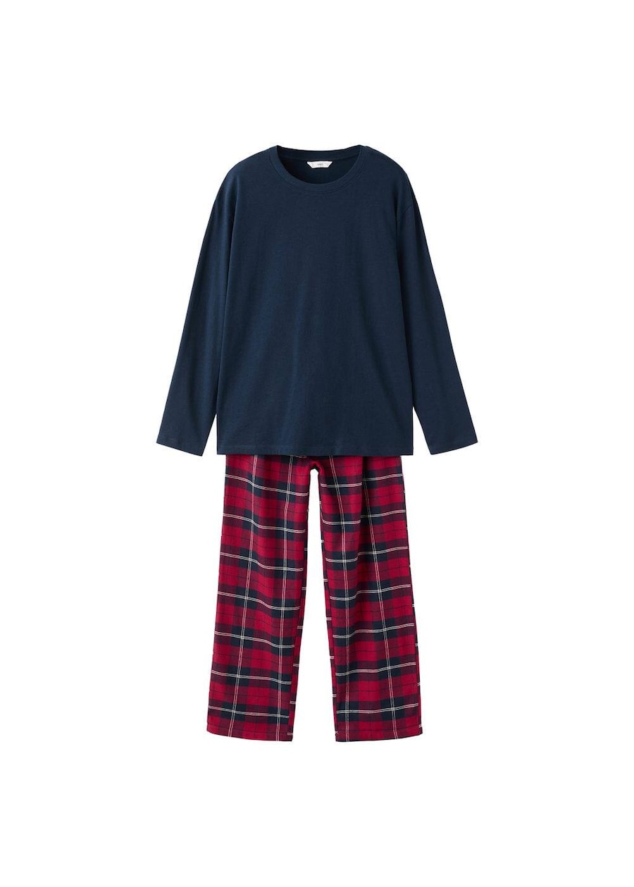 Пижама MANGO TEEN Chris, темно-синий/красный
Пижама MANGO TEEN Chris, темно-синий/красный