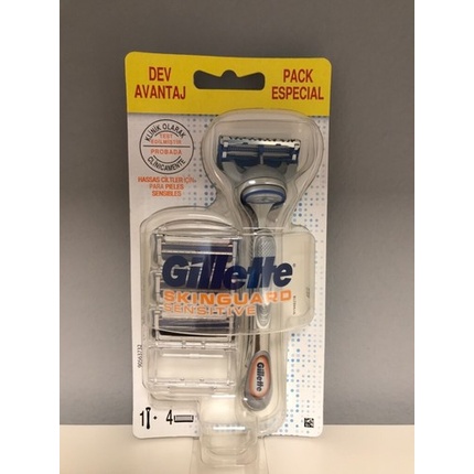 Бритва GILLETTE SKINGUARD с 4 лезвиями
Бритва GILLETTE SKINGUARD с 4 лезвиями