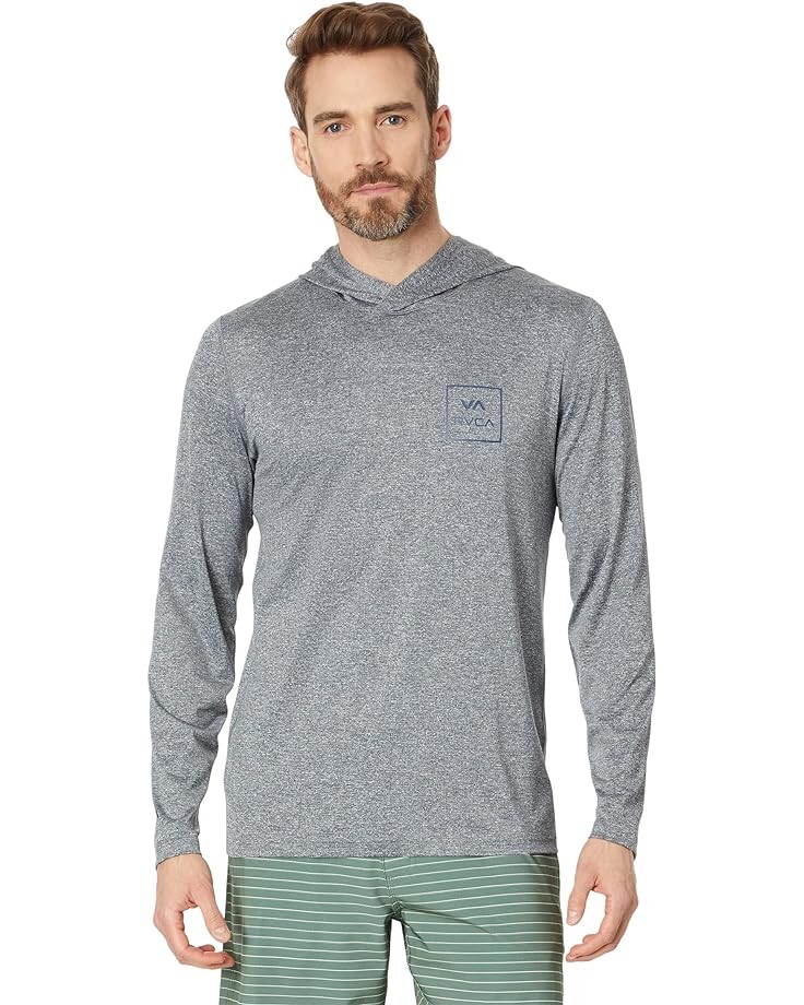 Футболка RVCA RVCA Long Sleeve Hooded Surf, цвет Heather Grey 
Футболка RVCA RVCA Long Sleeve Hooded Surf, цвет Heather Grey