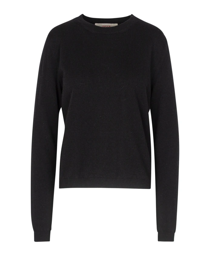 Кашемировый свитер с ребристой отделкой Jucca, черный
Кашемировый свитер с ребристой отделкой Jucca, черный