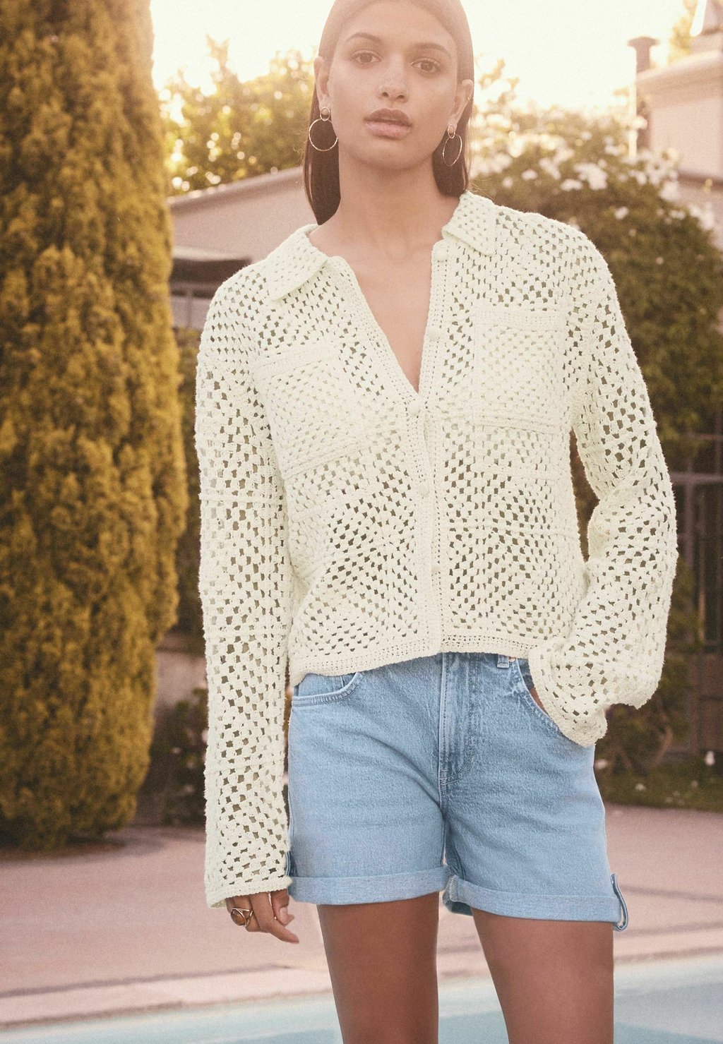 Джинсовые шорты Next, синий 
Джинсовые шорты Next, синий