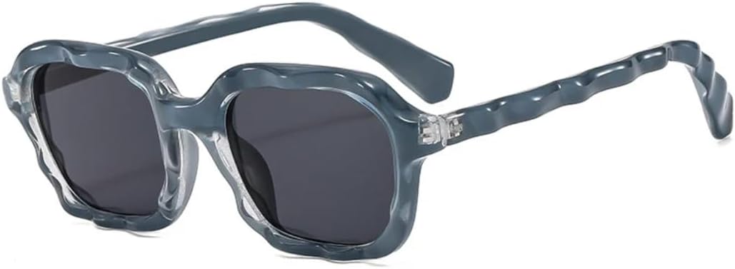 Винтажные квадратные солнцезащитные очки необычной волнообразной формы для женщин, модные двухцветные очки с защитой от УФ-излучения UV400 для мужчин UATXTAU, Dark Gray Gray
Винтажные квадратные солнцезащитные очки необычной волнообразной формы для женщин, модные двухцветные очки с защитой от УФ-излучения UV400 для мужчин UATXTAU, Dark Gray Gray