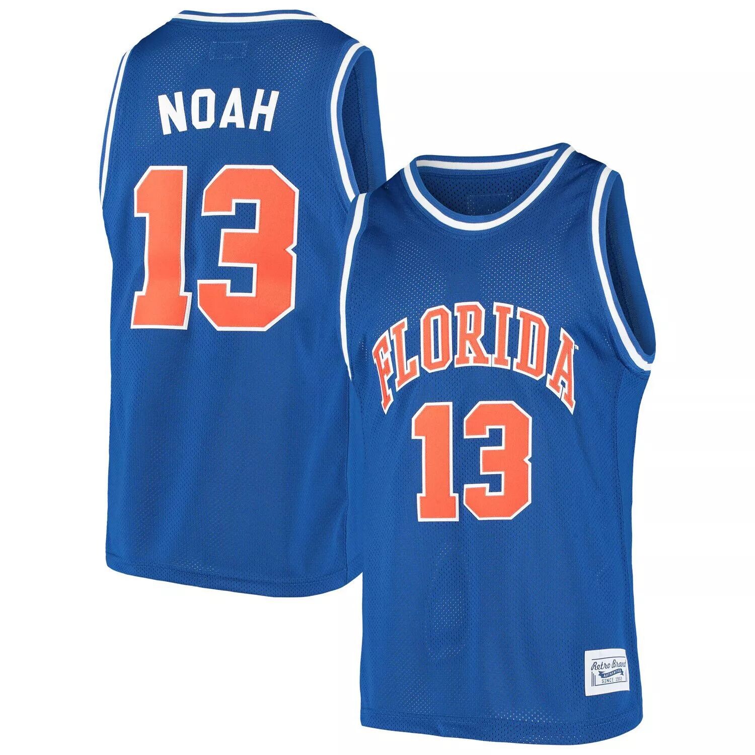 Мужская оригинальная баскетбольная майка в стиле ретро бренда Joakim Noah Royal Florida Gators Alumni
Мужская оригинальная баскетбольная майка в стиле ретро бренда Joakim Noah Royal Florida Gators Alumni