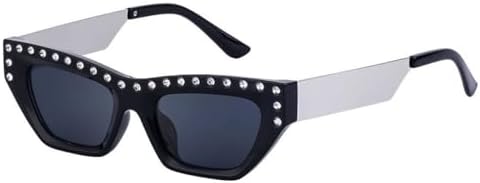 Женские солнцезащитные очки в стиле панк 2027 года, металлическая оправа, винтажные солнцезащитные очки «кошачий глаз» с кристаллами, защита от ультрафиолета UV400 MTZJH, C2 Silver Black
Женские солнцезащитные очки в стиле панк 2027 года, металлическая оправа, винтажные солнцезащитные очки «кошачий глаз» с кристаллами, защита от ультрафиолета UV400 MTZJH, C2 Silver Black